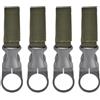 Yhenlovtt Supporto da appendere all'acqua nero/kaki/Quartet Pack Molle, fibbia in nylon per bottiglia per ciclismo, adatto per fettuccia, escursionismo, campeggio, clip da 45 cm (nero)