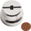 Yhenlovtt Per bobine di dadi in lega di alluminio DC a mezza luna, compatibile con ruote Baitcast, con 1 set (argento)