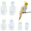SUPERFINDINGS 6 pezzi 6 stili per uccelli, pannolini riutilizzabili, per pappagallo, pannolini, vestiti per uccelli, adatti per vestiti, fiori e fiocchi per pappagallini, canarino, conure