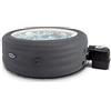 Intex 28482EX - Vasca Idromassaggio Gonfiabile Simple Spa, 4 posti, Grigio, ⌀ 196x66 cm