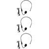 4 pezzi microfono auricolare microfono auricolare cablato microfono per