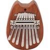 BROLEO Pianoforte a Pollice, Meraviglioso Gioco Kalimba Chiaro e Piacevole con 8 Tasti da Suonare (XA67 Testa di gatto)