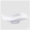Enzo De Gasperi EDG Enzo De Gasperi Piatto Centrotavola Onde H14 D50 cm Bianco