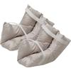 REMEDIA ONE - Talloniera Antidecubito in Fibra Cava Siliconata per Anziani e Allettati, Talloniera con Fodera in Cotone 100% e Velcro Regolabile, 2Pz