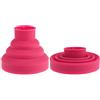 Pongnas Accessorio per Diffusore per Asciugacapelli Pieghevole Diffusore in Silicone Leggero e Pieghevole per Asciugacapelli con Apertura 2,1 Pollici Accessorio per Acconciatur (Rosa rossa)