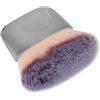 Cryfokt Pennello per Trucco Strumento Portatile per Fard in Polvere Sciolto e Umido Ad Alta elasticità per Principianti di Trucco Fibra Nera (SILVER)