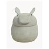 Lorena Canals Cesto con coperchio fatto a mano Henry the Hippo