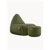 SACKit Pouf sacco da giardino con poggiapiedi Cobana -