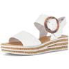 Gabor Sandali da donna 84.550.21, sandali estivi, scarpe da spiaggia, suola ampia grazie alla migliore vestibilità, disponibili in taglie forti, Latte 20, 43 EU