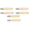 Jerys Lampada a Tubo a LED, Lampade a Tubo di Vetro E14 220-240V Free Flikering per la Casa (Oro)