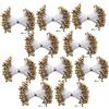 jerss Perla Stame Pistillo Borsa a Doppia estremità Materiali Decorazione Accessori per Arte Floreale Matrimonio Fiore Finto Disposizione Floreale Oro Fai da Te (3 mm (n. 6) 900)
