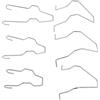 AMONIDA Molla di Fermo Faro Universale, Fermo Lampadina in Acciaio Inossidabile, Kit Clip a Molla con Resistenza Ai Graffi, Ideale per Lampadine H1 H3 H4 H7, 6 Pezzi