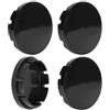 Akozon Coprimozzo Centrale per Ruota da 56 Mm, 4 Pezzi, Coprimozzo per Cerchione per Pneumatici Compatto Nero, Veicolo Universale