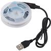 Fdit Striscia RGB Che Cambia Colore Luce a Nastro Alimentata Tramite USB Striscia LED a Risparmio Energetico con Controllo a Pulsante per Decorazioni per Interni (3 metri / 9,8 piedi)