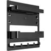 Cryfokt Scaffale a Muro di Riferimento, Scaffale di Plastica con Ganci per Cuffie, Tablet, Chiavi, Strumenti, Installazione di Perforazione, Sticking Veloce e Facile, del Comodino (BLACK)