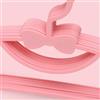 SIXRUN Grucce in Plastica Addensata per Bambini per Neonati, Grucce per Asciugare con Nodo a Fiocco 10 Pezzi per Vestiti per Bambini, Materiale PP, 10,6x6,7 Pollici (PINK)