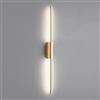 Generic Lampada da Parete a Tubo Lungo in Rame, Applique da Parete in Ottone Ultrasottile con Paralume in Silicone, Lampada da Parete lineare per corridoio, lampade da Parete a LED Moderne - 3000K,