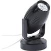 Marhynchus Faretto da Palcoscenico a LED, Mini Fascio di Luce Portatile Ad Angolo Regolabile con più Colori per Articoli per Feste, Guscio in Bianco e, AC85265V, Angolo di 180°, (guscio)