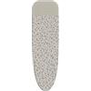 Joseph Joseph Copriasse da Stiro Standard 130 x 38 cm, 100% Cotone, con Tappetino in Silicone Resistente al Calore, Compatibile con Glide, Beige/Nero