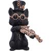 Nemesis Now Musica Meowstro Steampunk Cat Figurine Collection - Gatto musicale ornamento in resina (violino)