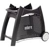 Weber Carrello Q / robusto supporto da giardino con ruote per barbecue a gas della serie Q 2000, ganci integrati per attrezzi, maniglia laterale, vano porta accessori, 75,5 x 91 x 58 cm