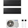 Samsung Condizionatore Climatizzatore Samsung Dual Split Inverter Windfree Première+ Plus R-32 7000+7000 BTU Soapstone Charcoal Wi-Fi Integrato Con AJ040TXJ2KG/EU 7+7