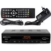 STROM 504 A+ Decoder Digitale Terrestre DVB T2 / HD/HDMI/Ricevitore TV/H.265 HEVC/USB/DVB-T2 / 4K / Scart Per Digitale/Registratore USB, nero