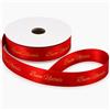 ETM Nastro Nastro Buon Natale Rosso 15 mm x 25 mt