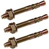 Merriway Bulk Hardware BH03984 Bullone Prigioniero di Ancoraggio a Tassello Metallico a Espansione, con Dado di Testa, M8, 50 mm, Bianco, Set di 10