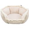 TRIXIE Letto antiscivolo per cani e gatti in stile boho, rettangolare, 50 × 50 cm, beige - con cuscino integrato e rivestimento lavabile in lavatrice - 38212