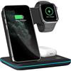 Avizar, caricabatterie a induzione dal design verticale per Apple Watch / iPhone / AirPods, colore nero