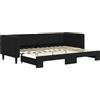 vidaXL Divano letto estraibile nero 80x200 cm Velluto