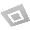 Top Light Plafoniera Moderna Carpet Metallo Grigio 4 Luci 2G11 39Cm