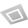 Top Light Plafoniera Moderna Carpet Metallo Grigio 4 Luci 2G11 48Cm