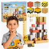 Woopie Blocchi magnetici 165 pezzi Cubi Regalo per gru da costruzione escavatore 3D