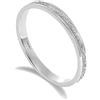 jewellerybox Anello puntinato veretta girodito in argento Sterling misura 11,5 - Disponibile nelle misure dalla 8 alla 25,5