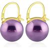 HUGE TOMATO Orecchini pendenti con bacche ghiacciate, eleganti orecchini pendenti in argento sterling 925 da 14 mm con chiusura placcata in oro 14k per la moda femminile