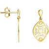 SOFIA MILANI - Orecchini da Donna in Argento 925 - Placcati in Oro - Orecchino a Perno a Ornamento Ovale - E2647