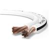 Oehlbach Speaker Wire SP-25 - Cavo per altoparlante stereo HI-FI, con OFC (rame senza ossigeno), 2 x 2,5 mm², mini bobina, colore bianco, 10 metri