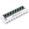 Bolanle PH800 Amplificatore per cuffie a 8 canali con potenza ad alta uscita, splitter per cuffie a 16 uscite (8 x 3,5 mm e 8 x 6,35 mm), interruttore mono/stereo, LED, guida fino a 250 Ω cuffie per