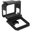 Denash Custodia Protettiva con Telaio per Action Camera 5/6/7, Guscio Leggero con Base e Vite, Adatta per Ciclismo, Volo e Selfie