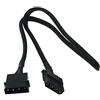 Phobya 0 4Pin Molex Power Extension 60cm - Black Cavi Cavi e adattatori per ventole