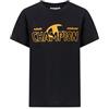 Champion Boy Crewneck T-Shirt with Graphic Logo Camicia, Nero (Kk001), S Bambini e Ragazzi