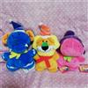 Tabecco Doubutsu Mascotte Invernale Peluche Set Leone Elefante Ippopotamo Gia...