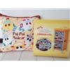 Cuscino contenitore a due livelli Pui Pui Molcar 40x40 cm decorazione anime...