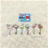 PEANUTS Snoopy Key Strap Set Completo di 6 Cuore Oro Argento Stella da Collez...