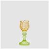 EDG Enzo De Gasperi Portacandela Tulipano Spring 17,5cm Giallo Vetro