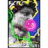 PALAIS ROYAL Quadro Dipinto a Mano su Tela con LED David Smile 80x120cm