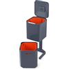 JOSEPH JOSEPH Totem Max Pattumiera Raccolta Differenziata 40L Grigio Grafite 76x30cm
