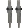Tufgo Set di 2 cunei e spessori da 23 mm, strumento manuale per pietra, in lega di cromo vanadio, scalpelli per spaccare rocce dure, granito, marmo, cemento, basalto, arenaria, gneiss, calcare
